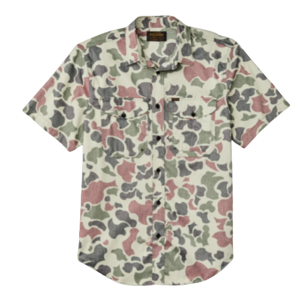 Twin Lakes Short Sleeve Sport Shirt - Shrub Camo