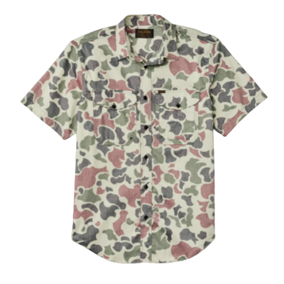 Twin Lakes Short Sleeve Sport Shirt - Shrub Camo