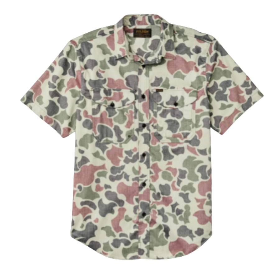 Twin Lakes Short Sleeve Sport Shirt - Shrub Camo