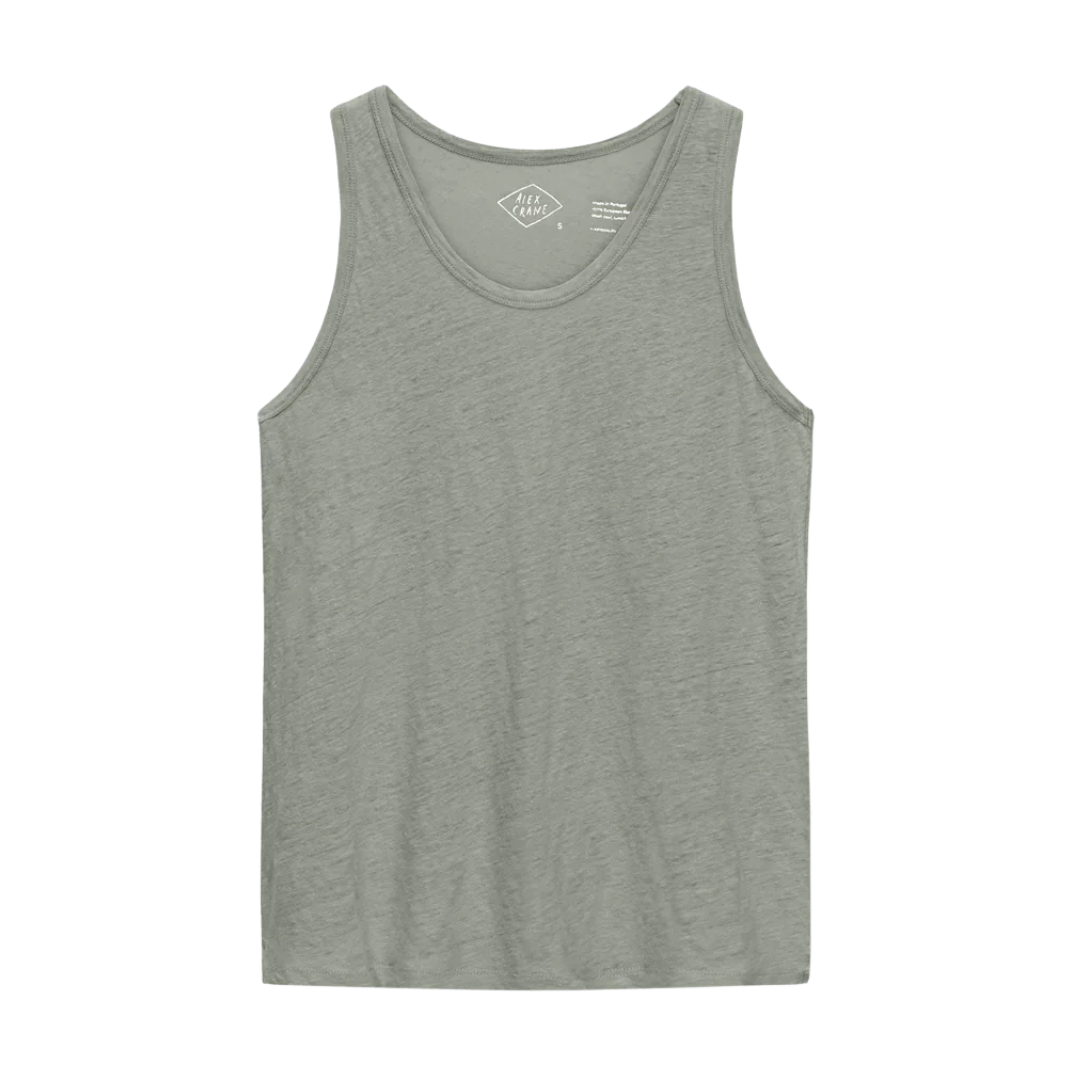 Knit Linen Tank Tee - Jade