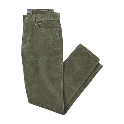 Burlington 5 Pocket Stretch Corduroy - Dusty Olive