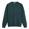 Dante Crew Jacquard Sweater - Pine Heather