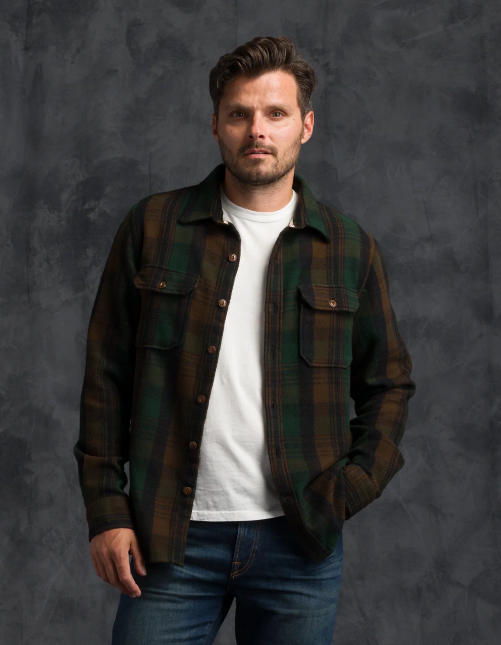 Winter Flannel Utility Shirt - Deepwood Forest