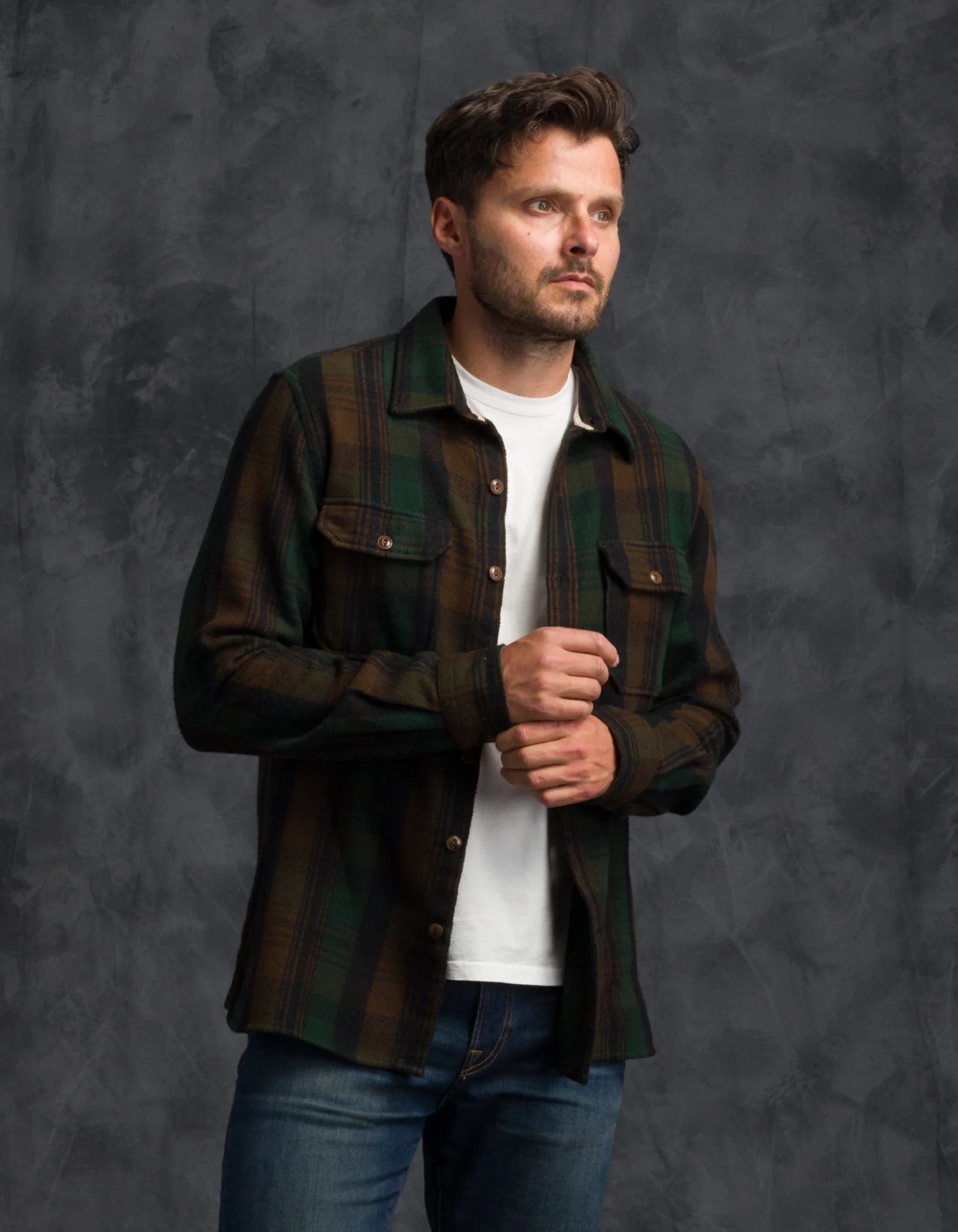 Winter Flannel Utility Shirt - Deepwood Forest