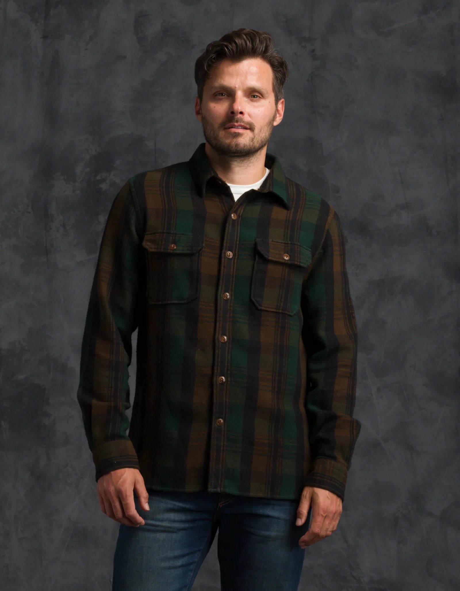 Winter Flannel Utility Shirt - Deepwood Forest