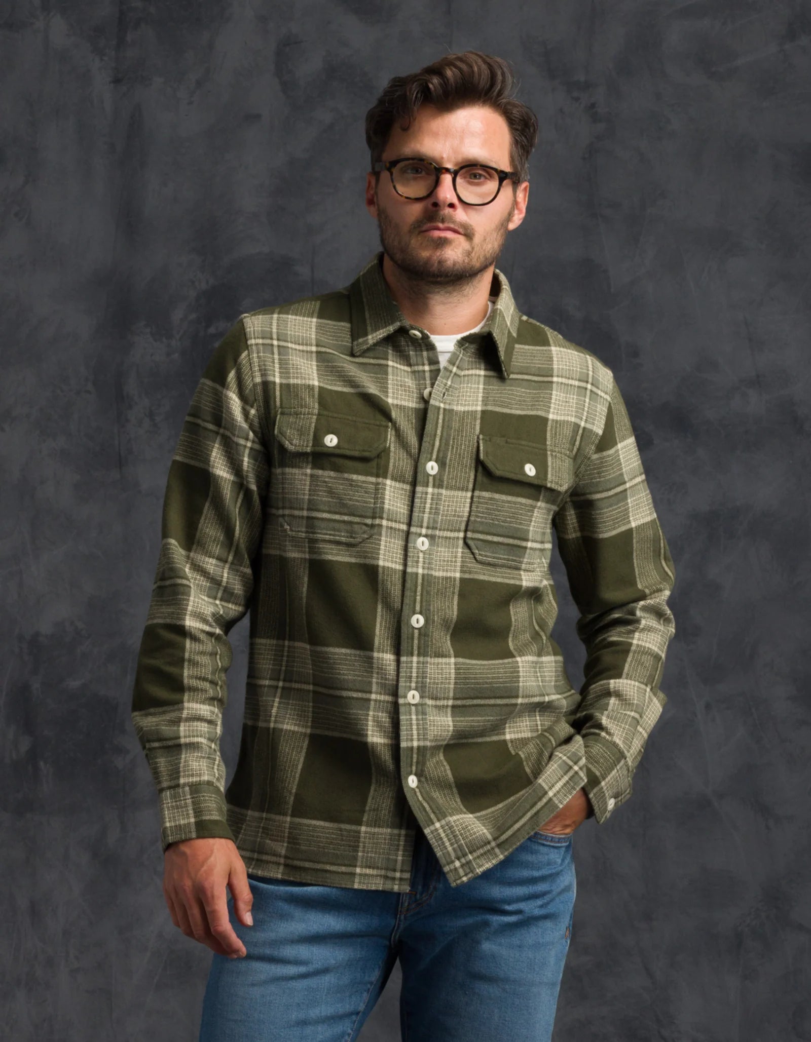 Winter Flannel Utility Shirt - Desert Jade