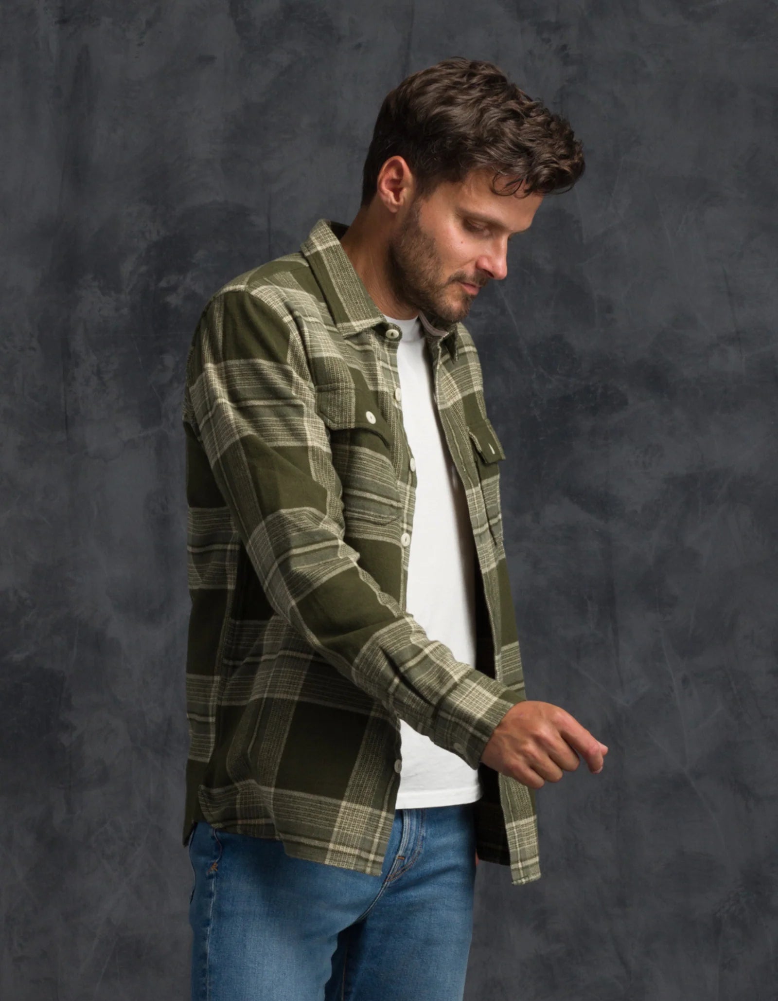 Winter Flannel Utility Shirt - Desert Jade