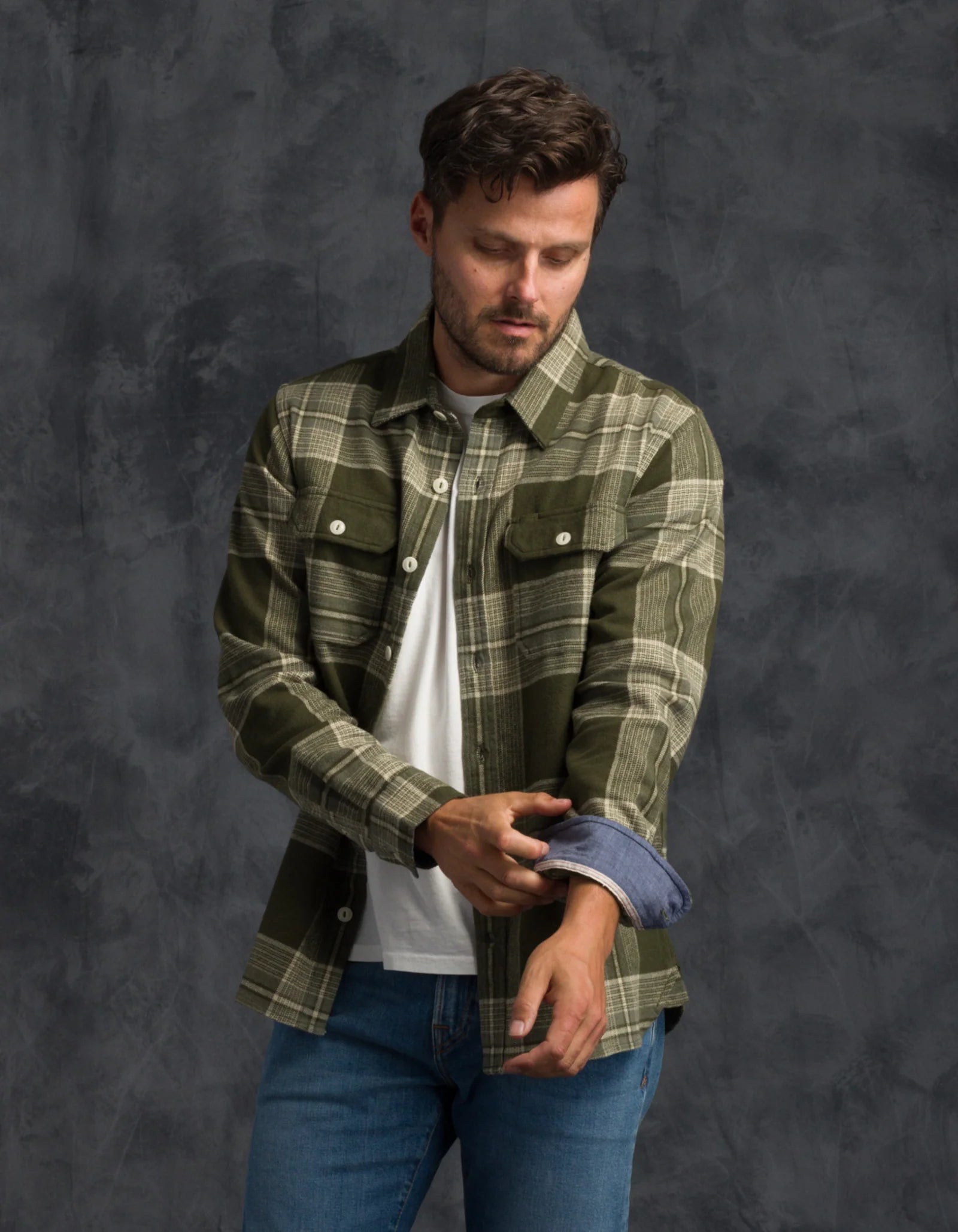 Winter Flannel Utility Shirt - Desert Jade
