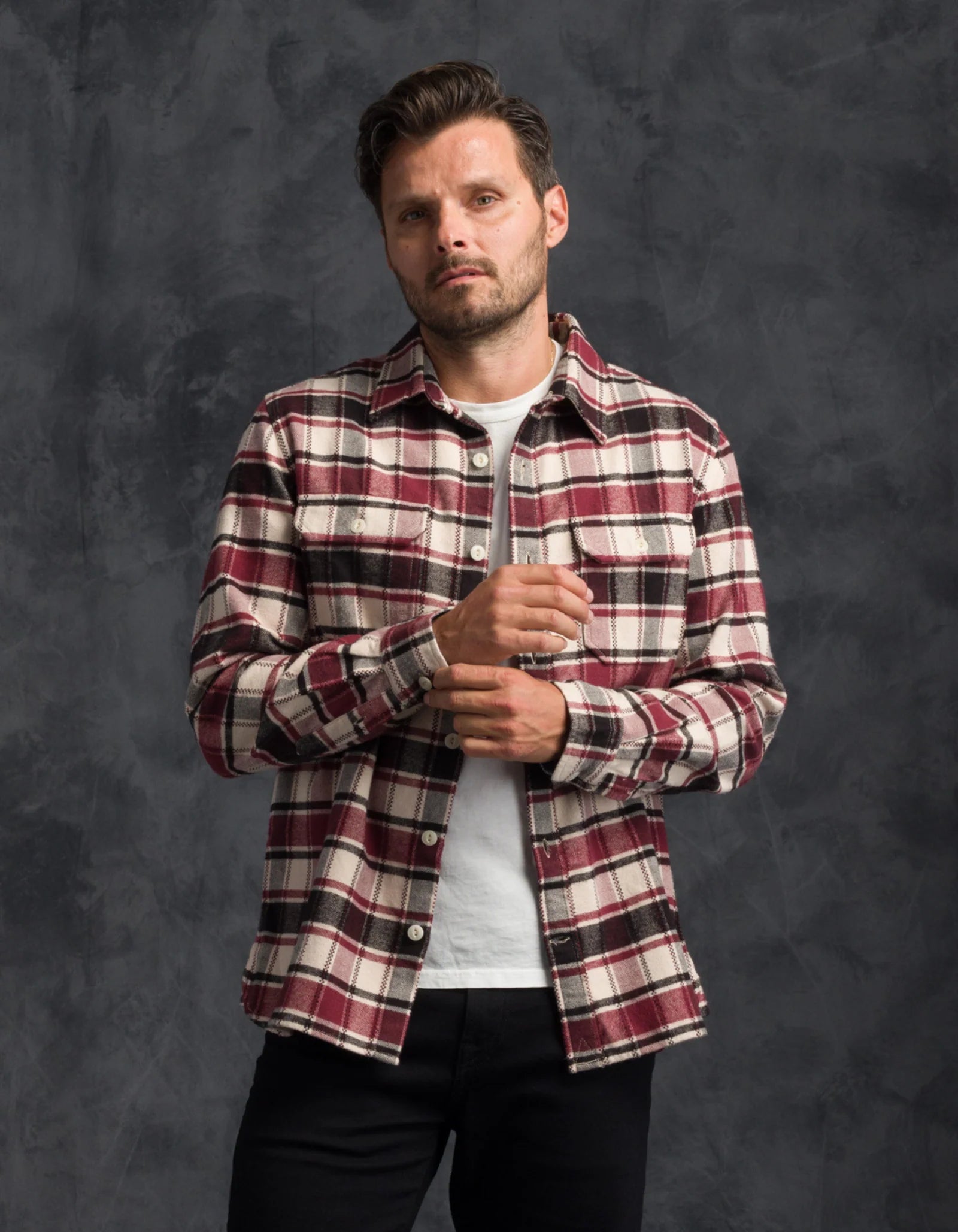 Winter Flannel Utility Shirt - Spanish Tile