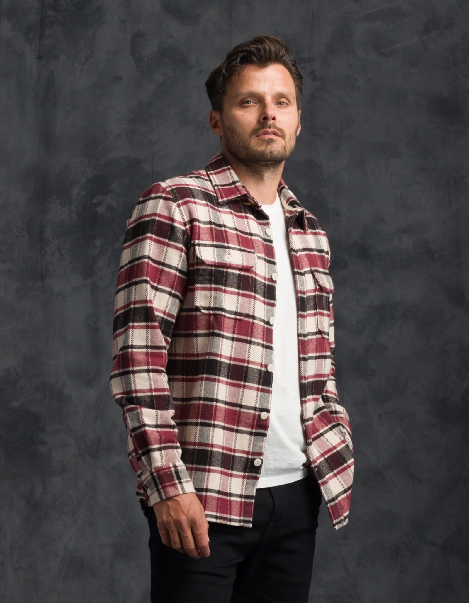 Winter Flannel Utility Shirt - Spanish Tile