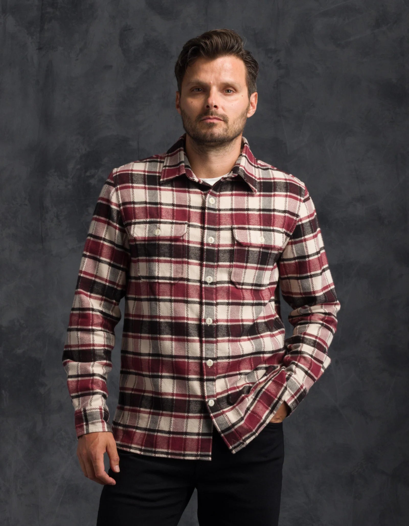 Winter Flannel Utility Shirt - Spanish Tile
