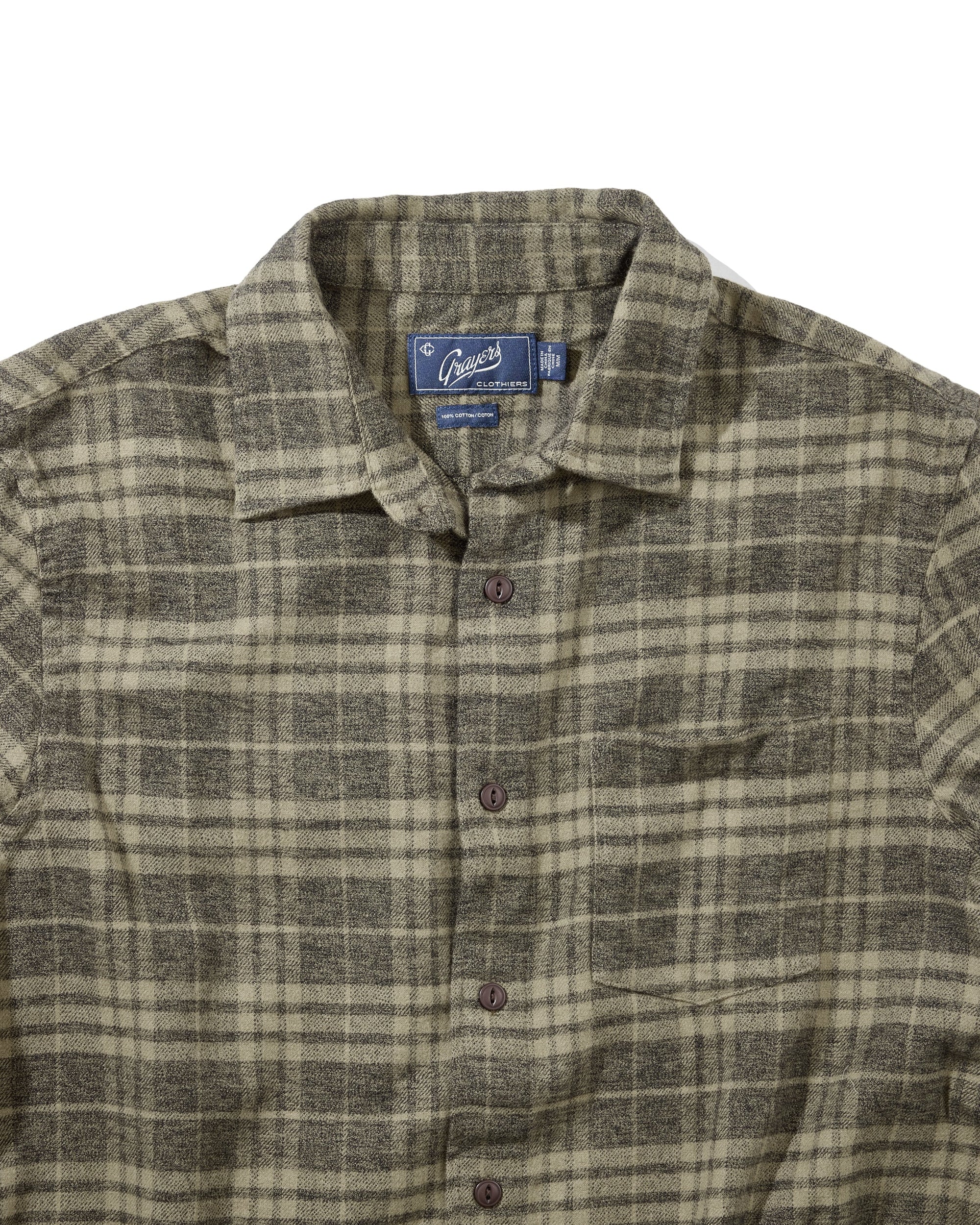 Jaspe Midweight Flannel - Agave Gray