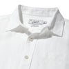 Amalfi Textured Linen Hemp Short Sleeve Shirt  - White