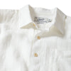 Amalfi Textured Linen Cotton Long Sleeve Shirt - White