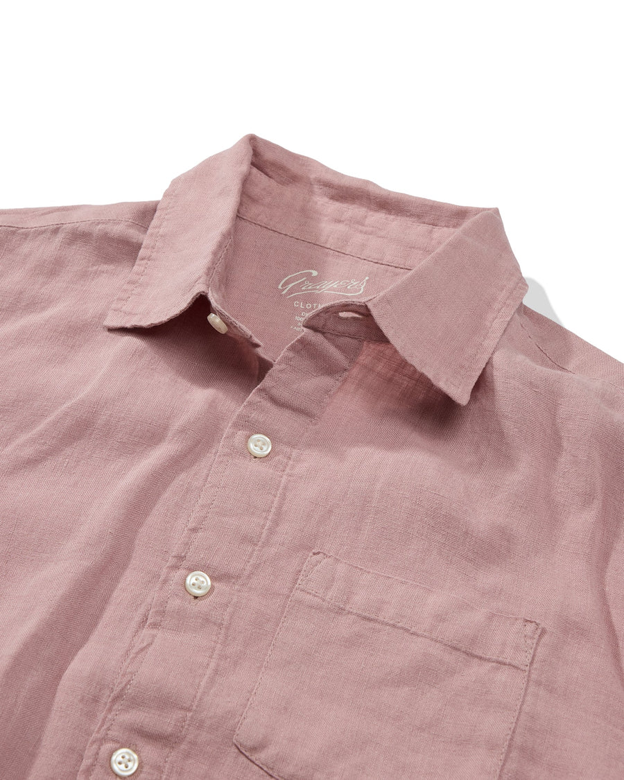 Positano Linen Shirt - Canyon Rose
