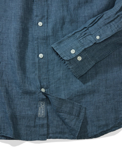 Positano Linen Shirt - Faded Navy