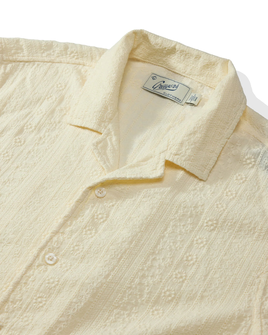Resort Embroidered Shirt - Ecru