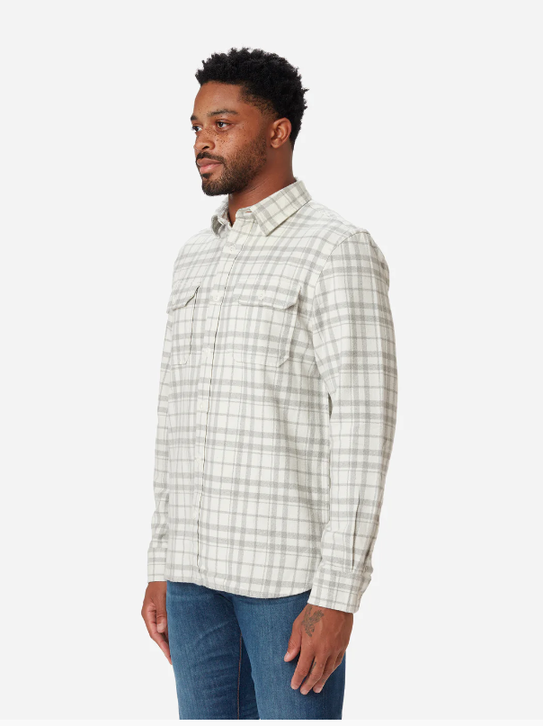 Winter Flannel Utility Shirt - Arctic