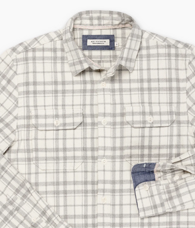 Winter Flannel Utility Shirt - Arctic