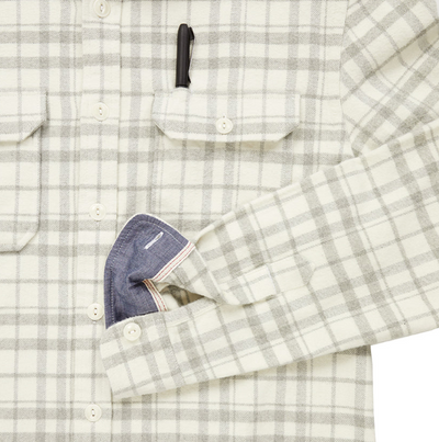 Winter Flannel Utility Shirt - Arctic