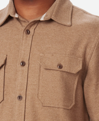 Winter Flannel Utility Shirt - Camel