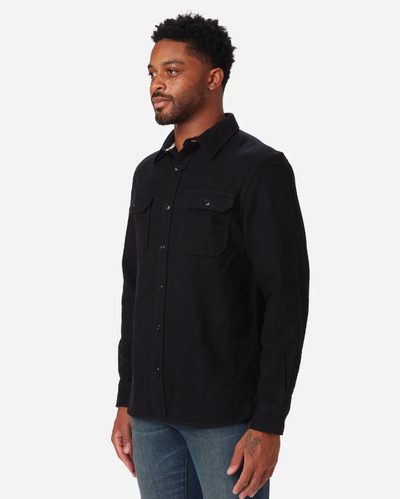 Winter Flannel Utility Shirt - Black Black