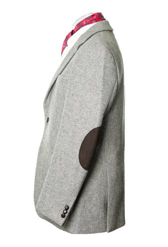 Muireann Classic Fit Tweed Blazer - Light Grey