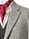 Muireann Classic Fit Tweed Blazer - Light Grey