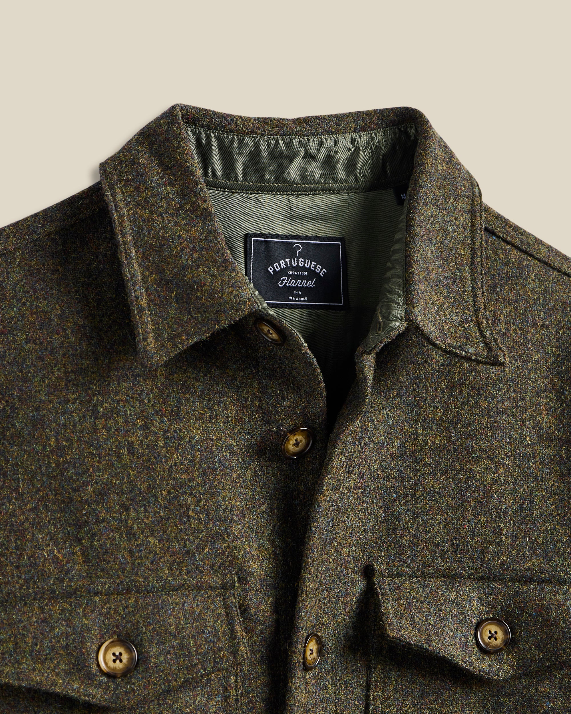 Wool Field Overshirt - Forest