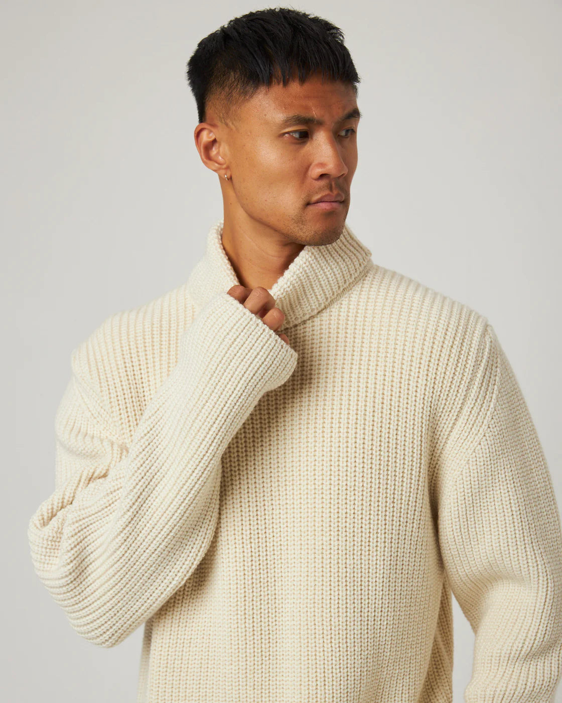 Wilkinson Rollneck Sweater - Ecru