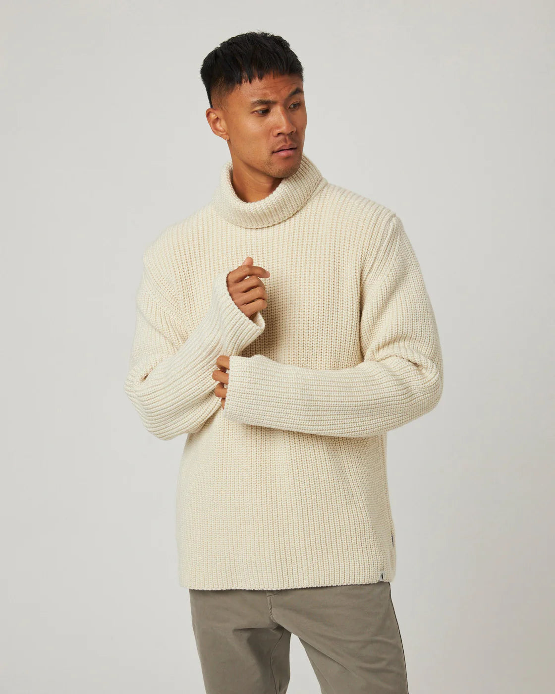 Wilkinson Rollneck Sweater - Ecru