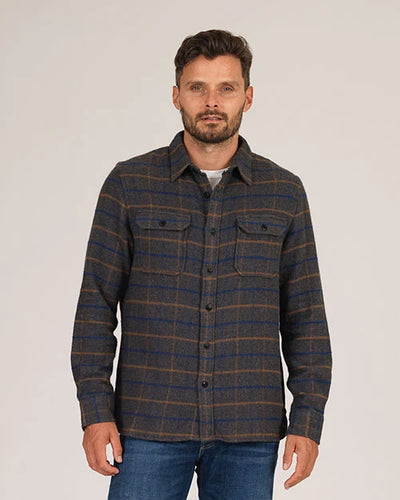 Winter Flannel Utility Shirt - Grey Hound