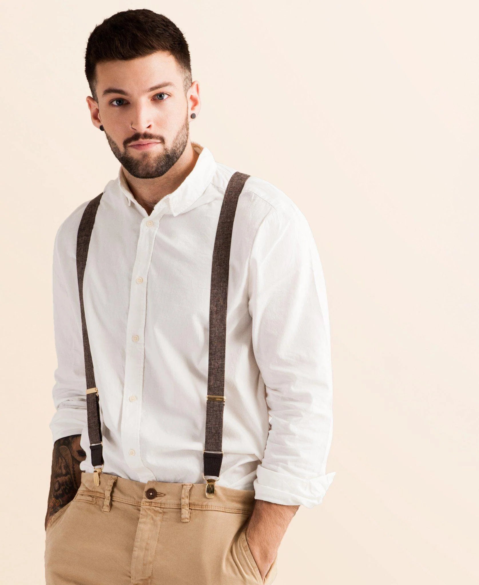 Classic Suspenders - Autumn Harvest Brown