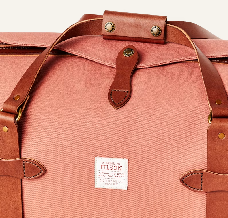 Medium Duffle in Rugged Twill - Cedar Red