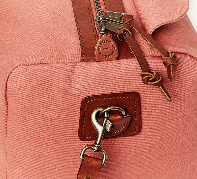 Medium Duffle in Rugged Twill - Cedar Red