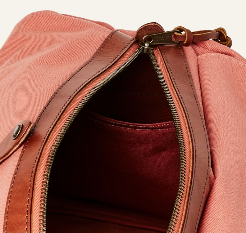 Medium Duffle in Rugged Twill - Cedar Red