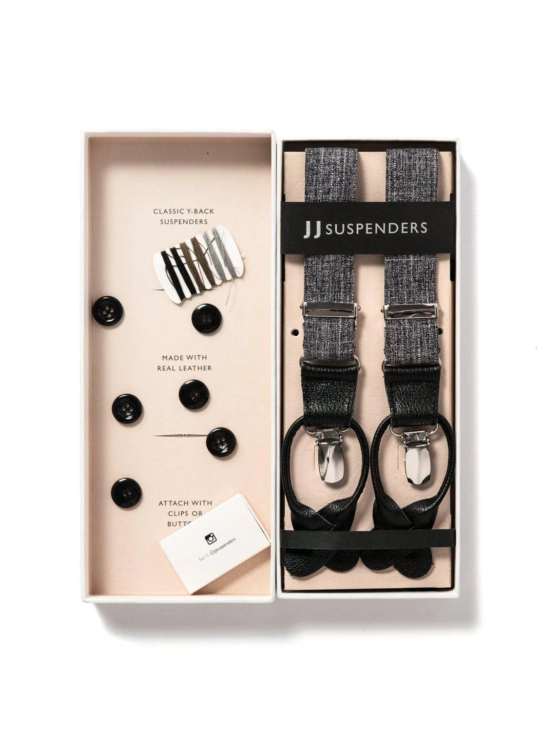 Classic Suspenders - Cobblestone Grey Cruiser