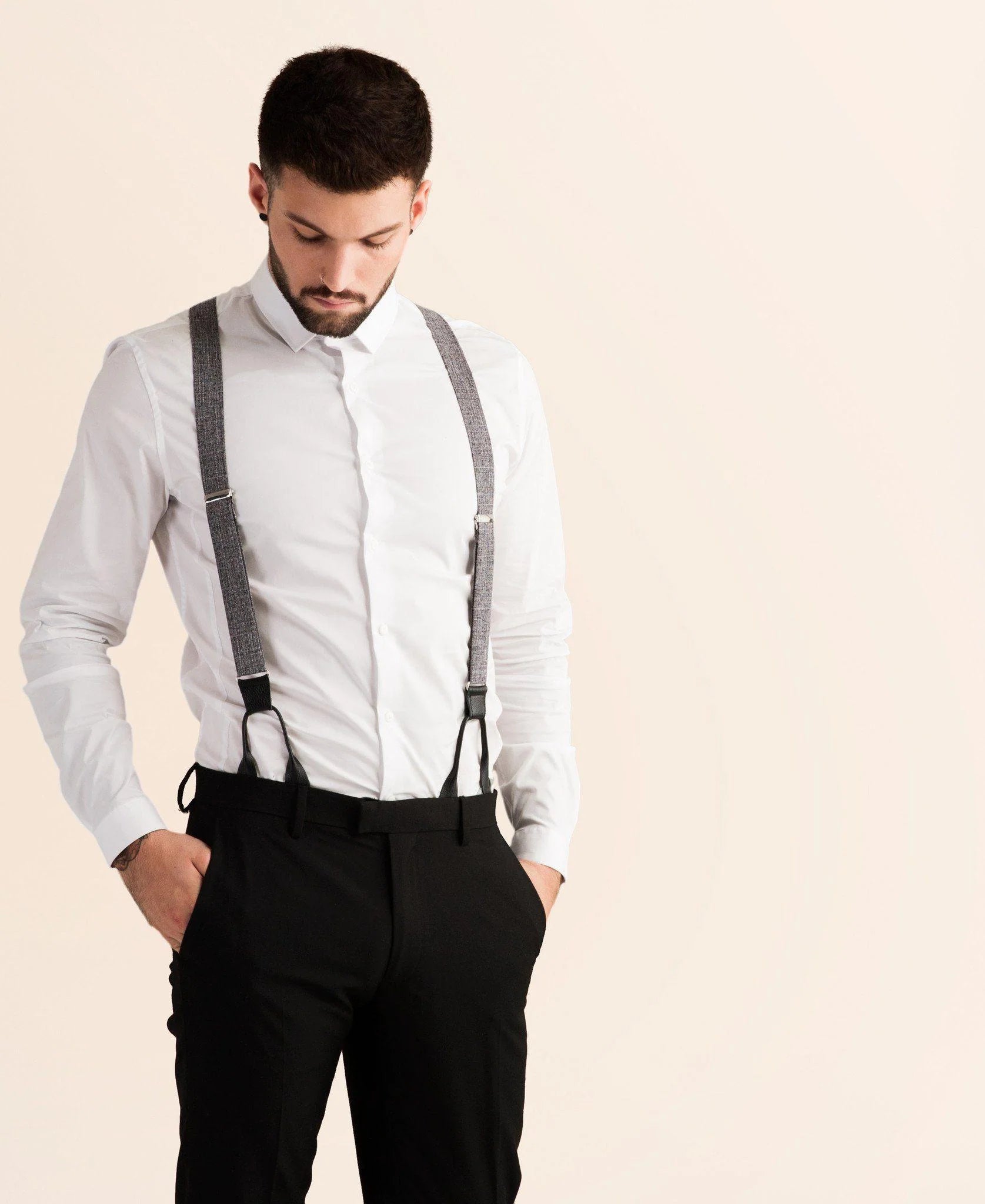 Classic Suspenders - Cobblestone Grey Cruiser