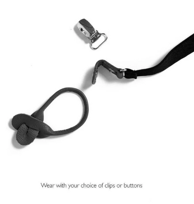 Leather Suspenders - Oxblood