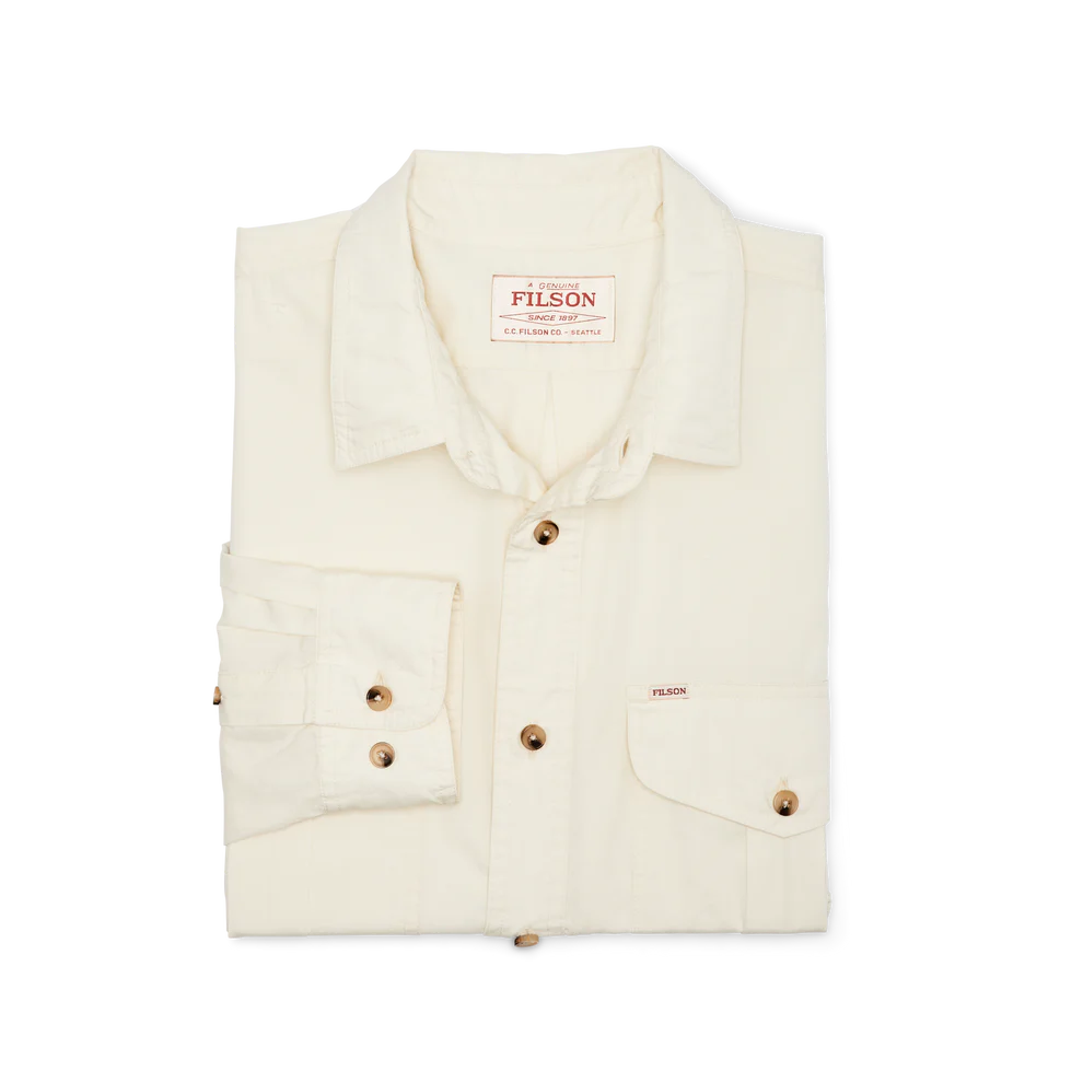 Washed Feather Cloth Shirt - Ivory