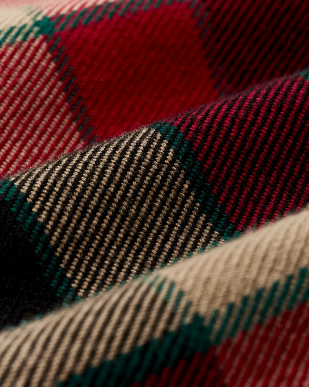 Vintage Flannel Work Shirt - Red Cream Plaid