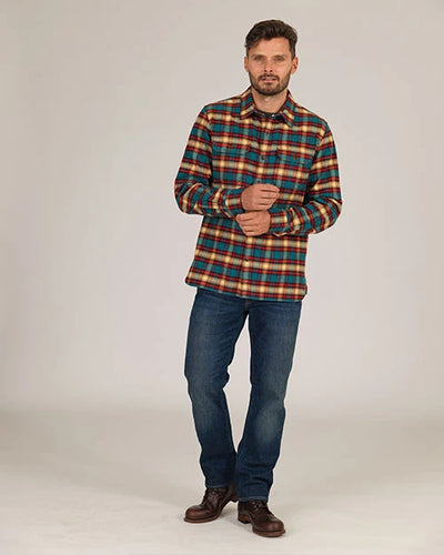 Winter Flannel Utility Shirt - Harvest Plaid