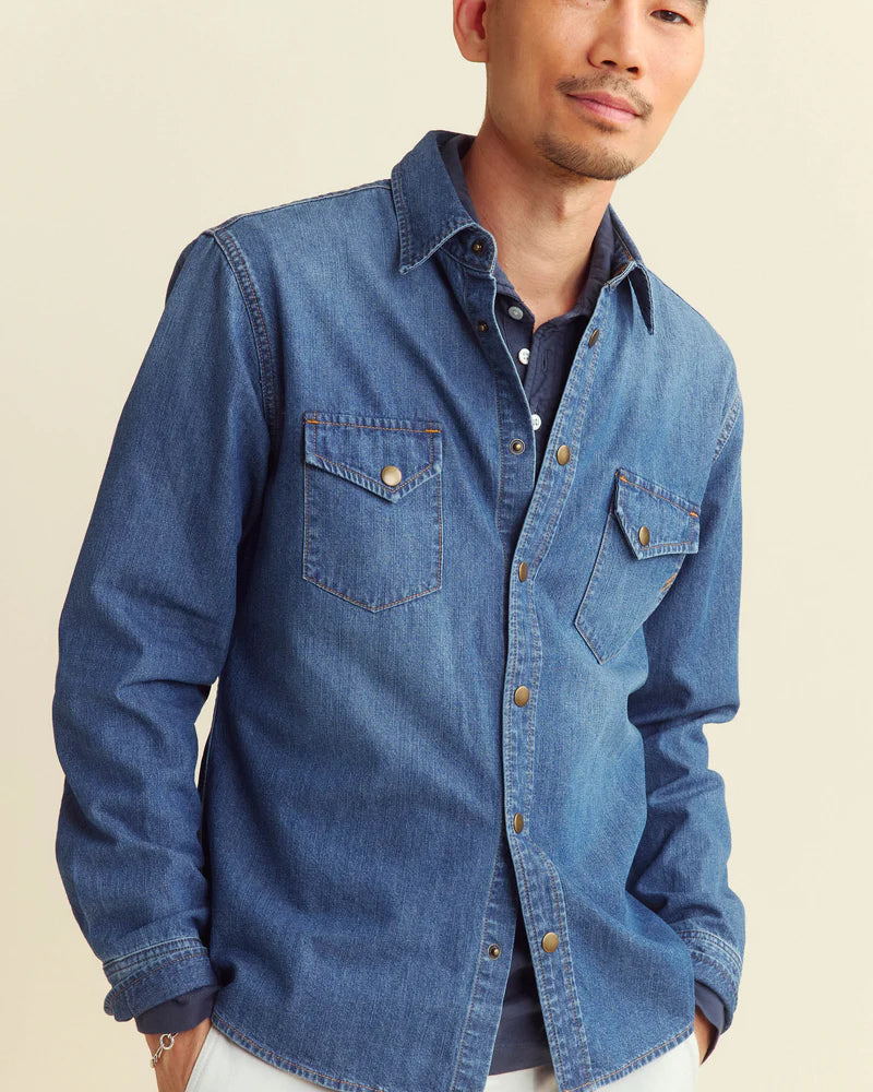 Shoals Denim Shirt - Light Indigo