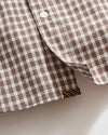 Windowpane Plaid  Hutcheson Shirt - Tan Multi