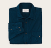 Washed Feather Cloth Shirt _ Blue Mussel