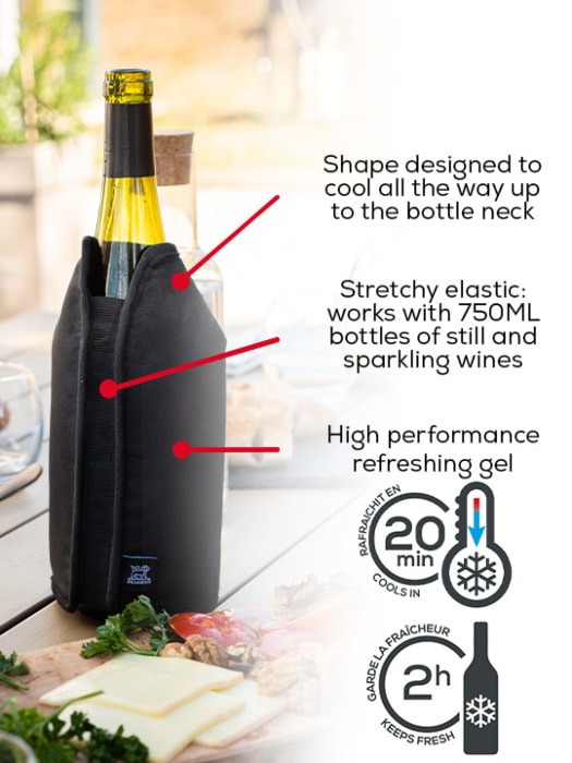 Frizz Expandable Wine / Champagne Cooler - Black