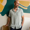 Bamboo Dobby Short Sleeve - Abyss