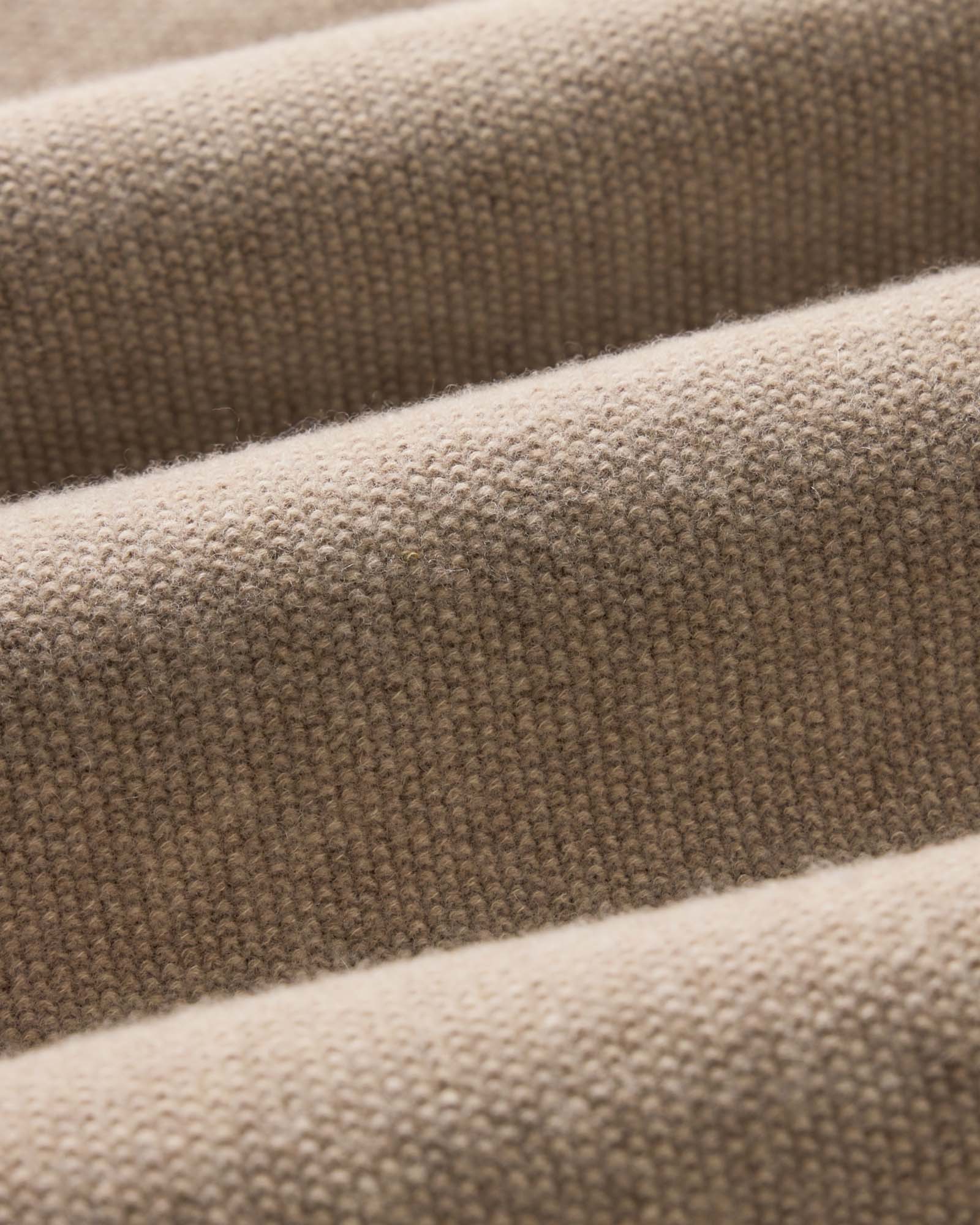 The Newton Sweater Polo - Heather Oatmeal