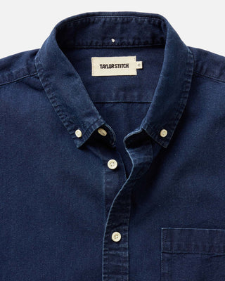 The Short Sleeve Oxford Jack - Rinsed Indigo