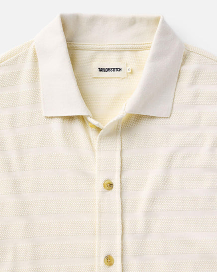 The Bywater Polo - Natural Knit Stripe